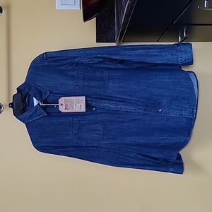 Feed denim button down shirt